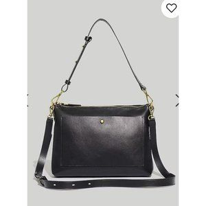 Madewell Womens Transport Shoulder Crossbody Bag Black NC275